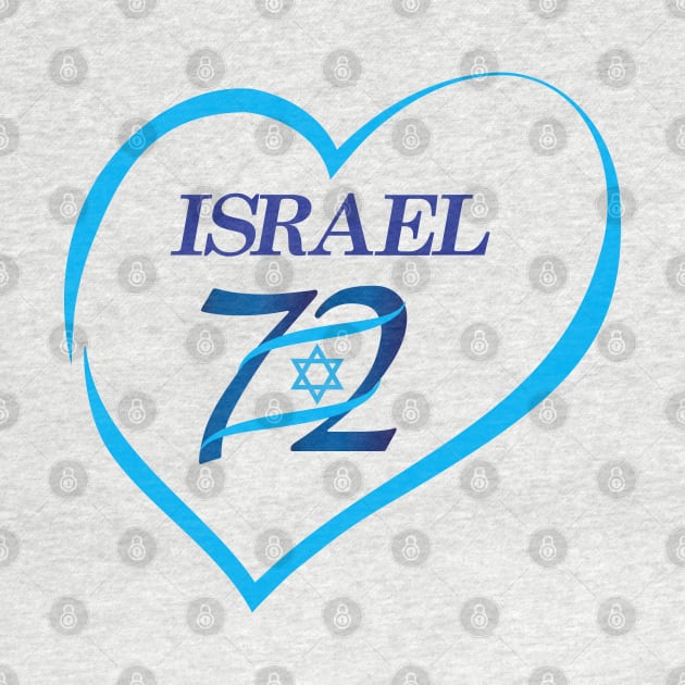 Happy Israel Independence Day Blue Star by sofiartmedia